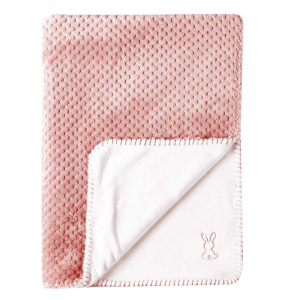 Lapidou Double Sided Blanket - Pink/White