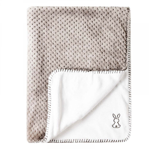 Lapidou Double Sided Blanket - Grey/White