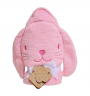 Hooded Towel - Bunny Pink