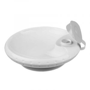 Warming Suction baby bowl - White/Grey