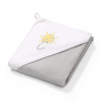 Hooded Towel Terry - Grey Sun - 100x100cm