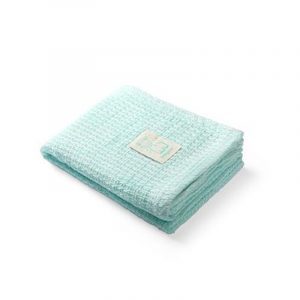 Knitted Bamboo Blanket - Green