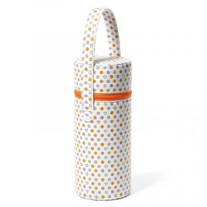 Insulated Bottle Bag - Hearts Orange
