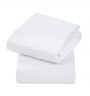 Cot Cotton Fitted Sheet - White