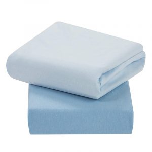 Cot Bed Fitted Sheets - Blue