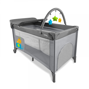 Travel Cot - Friends - Grey