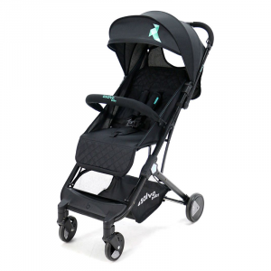 Travel Stroller - Black/Aqua