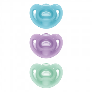 Sensitive Silicone Soother - 6-18m - Assorted