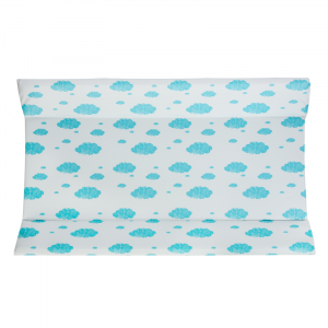 Rigid Changing Mat - Turquoise/Clouds