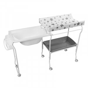 Extendable Baby Bath - Grey Stars