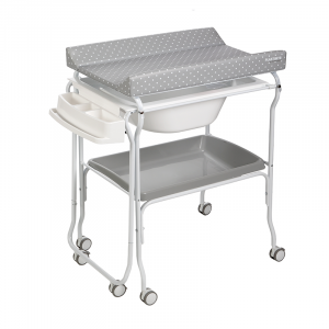 Extendable Baby Bath - Grey Dots