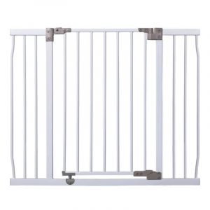 White Liberty Extra Wide Auto Close Metal Safety Gate