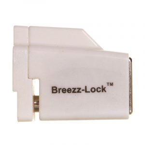 Breezz-Lock® For Sliding Windows - White - 1 Pc