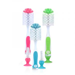 Bottle & Nipple Brush with Sponge - Assorted