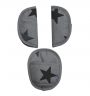 Universal Carseat Pads - Grey Stars