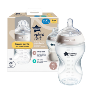 Natural Start - Bottle - 340ml - White/2Pc