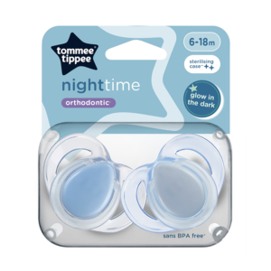 Night time Soothers 6-18M - 2Pcs - Assorted