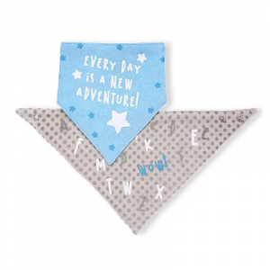 2 in 1 Bandana/Bib - Blue