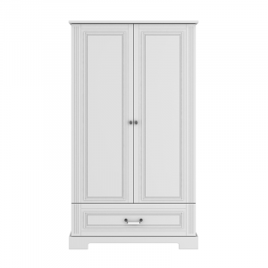 Ines Elegant White 2-Door Wardrobe