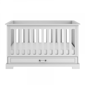 Ines Elegant White Cot/Toddler Bed - 70x140