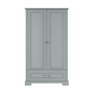 Ines Neutral Gray 2-Door Wardrobe