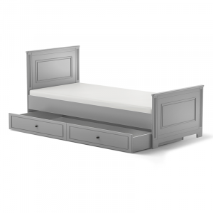 Ines Neutral Gray Bed - 90x200