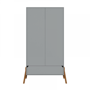 Lotta Gray 2-Door Wardrobe