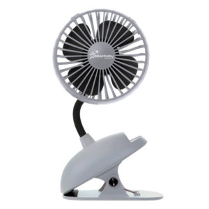 USB Rechargeable Clip-on Fan - Grey