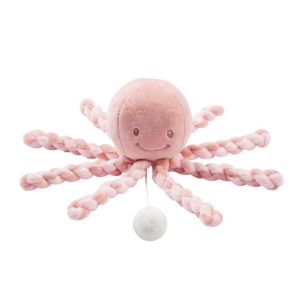 Lapidou Musical Octopus Plush – Baby Pink