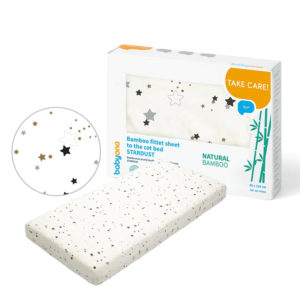 Bamboo Cot Bed Fitted Sheet - Stardust