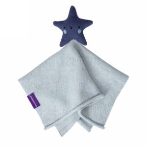Shooting Star Organic Cotton Baby Comforter - Blue