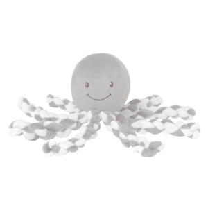 Lapidou Octopus Plush - Light Grey