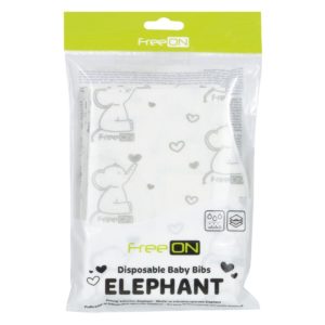 Disposable bibs - Elephant Print