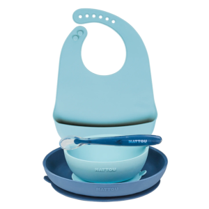 Silicone Dinner Set – 4 Pcs With Bib