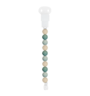 Nattou Pacifier Clip - Green & Beige