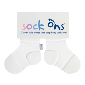 Socks Ons® - White (0-6 Months)