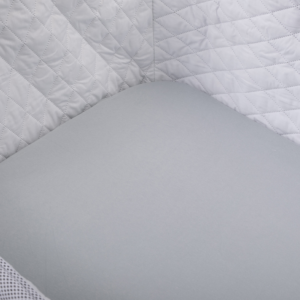 Crib Sheets – White & Grey