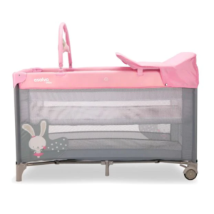 Travel Cot – Pink Rabbit