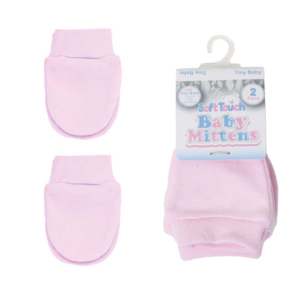 Premature Baby Mittens – Pink – 2 Pairs
