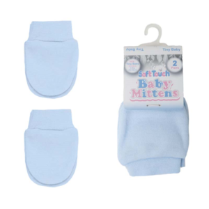 Premature Baby Mittens – Blue – 2 Pairs