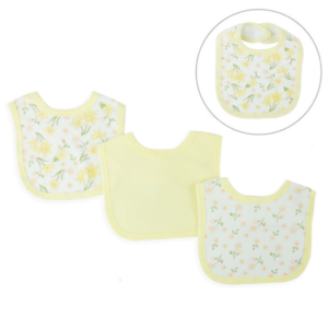 Velcro Bibs – 3 pack – Yellow