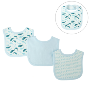 Velcro Bibs – 3 pack – Blue