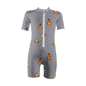 Clownfish Grey Sunsuit - Short Sleeves - 18M
