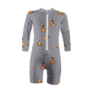 Clownfish Grey Sunsuit - Long Sleeves – 4-6 Yrs