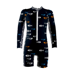 Fish Sunsuit - Long Sleeves – 18M