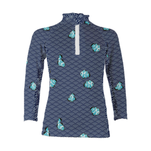 Navy Rashguard Top - Long Sleeves – 2-4 Yrs