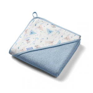 Hooded Towel - Fox - Blue -100x100CM