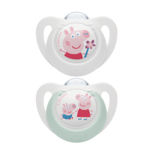 Peppa Pig Star Silicone Pacifier - 0-6M