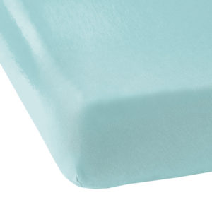 Crib Sheets - Mint/White - 90x50cm