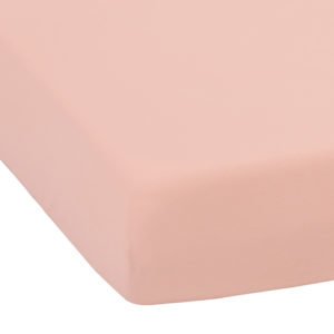 Crib Sheets - Pink/White - 90x50cm